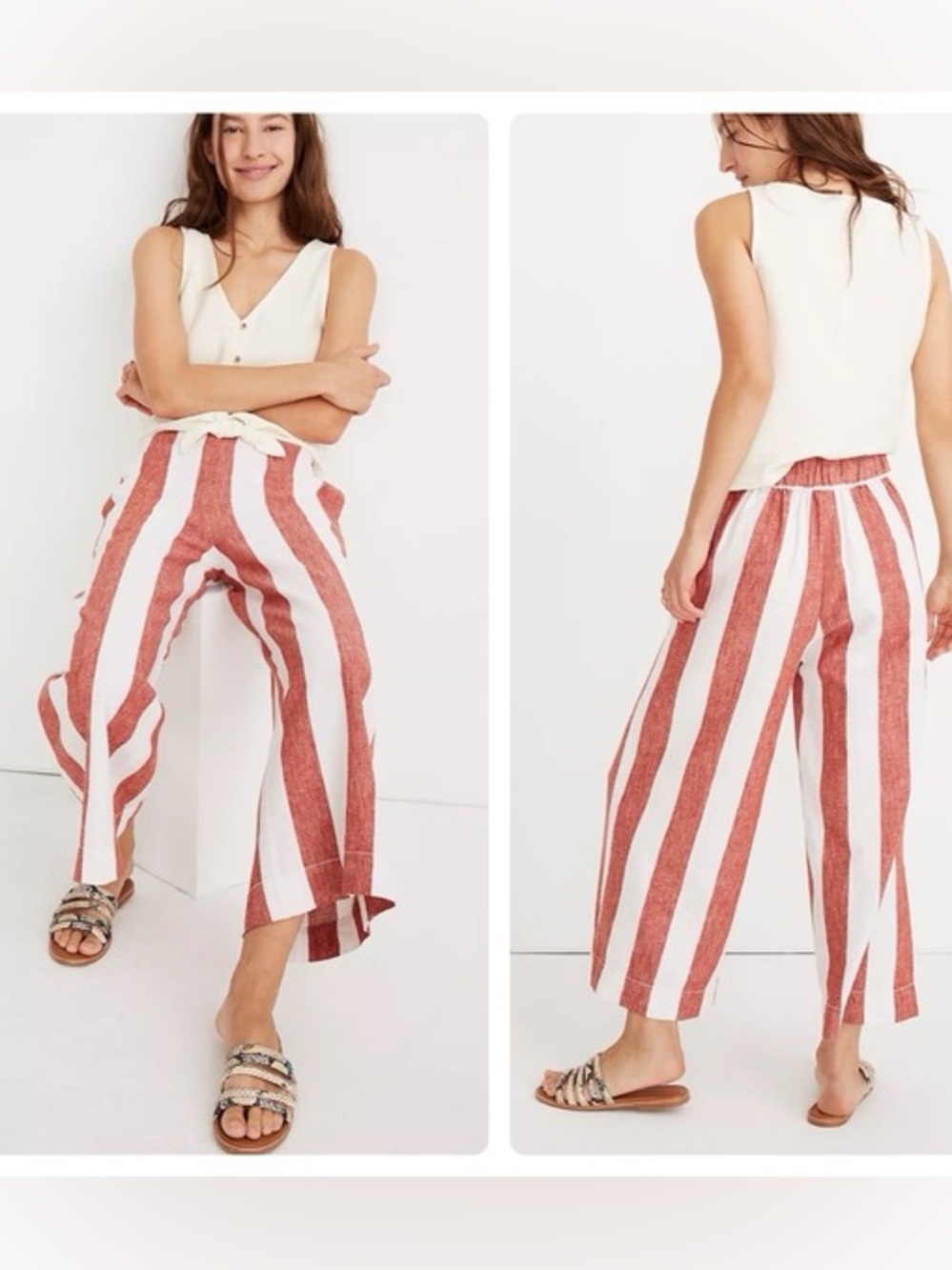 Madewell Huston Pull on Crop Pants
